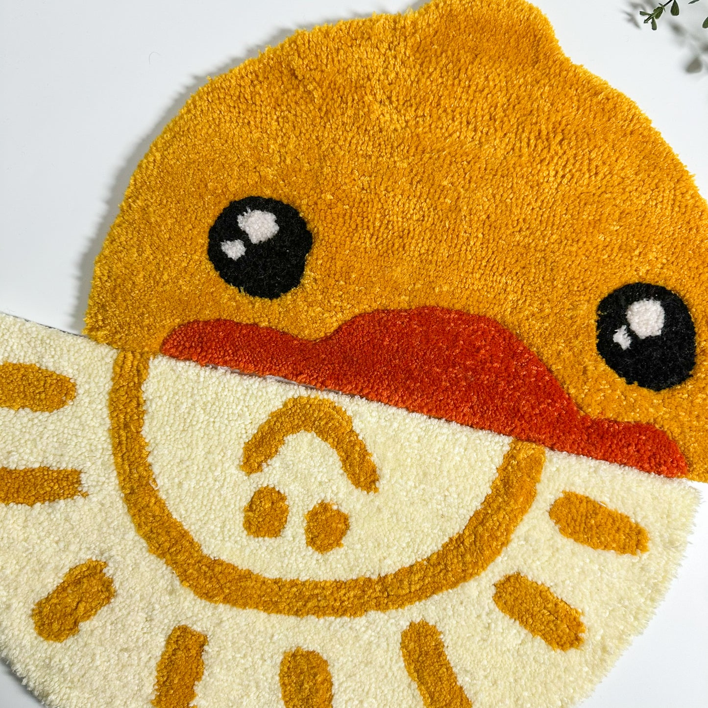 Cute Chick Design Tufting Rug 