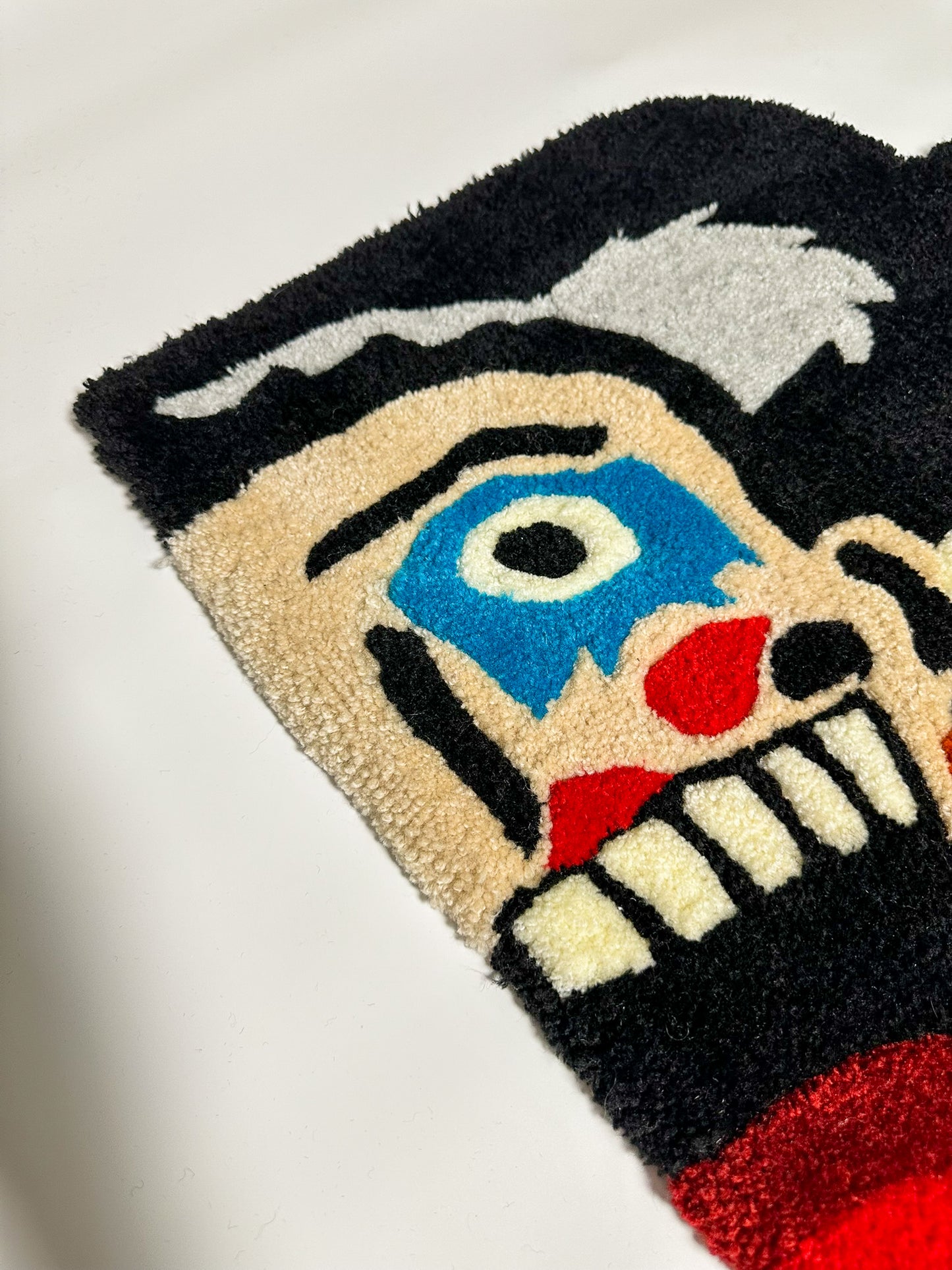 One Piece Bon Clay Handmade Tufted Rug, Mat