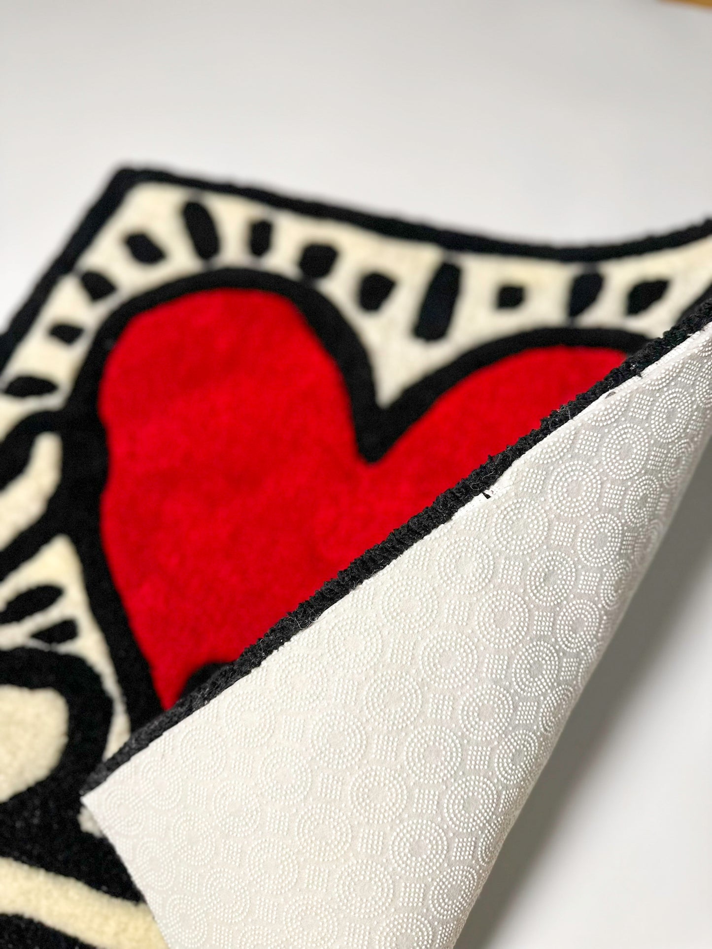 Love Ignition Handmade Tufted Rug, Non-Slip Backed Mat
