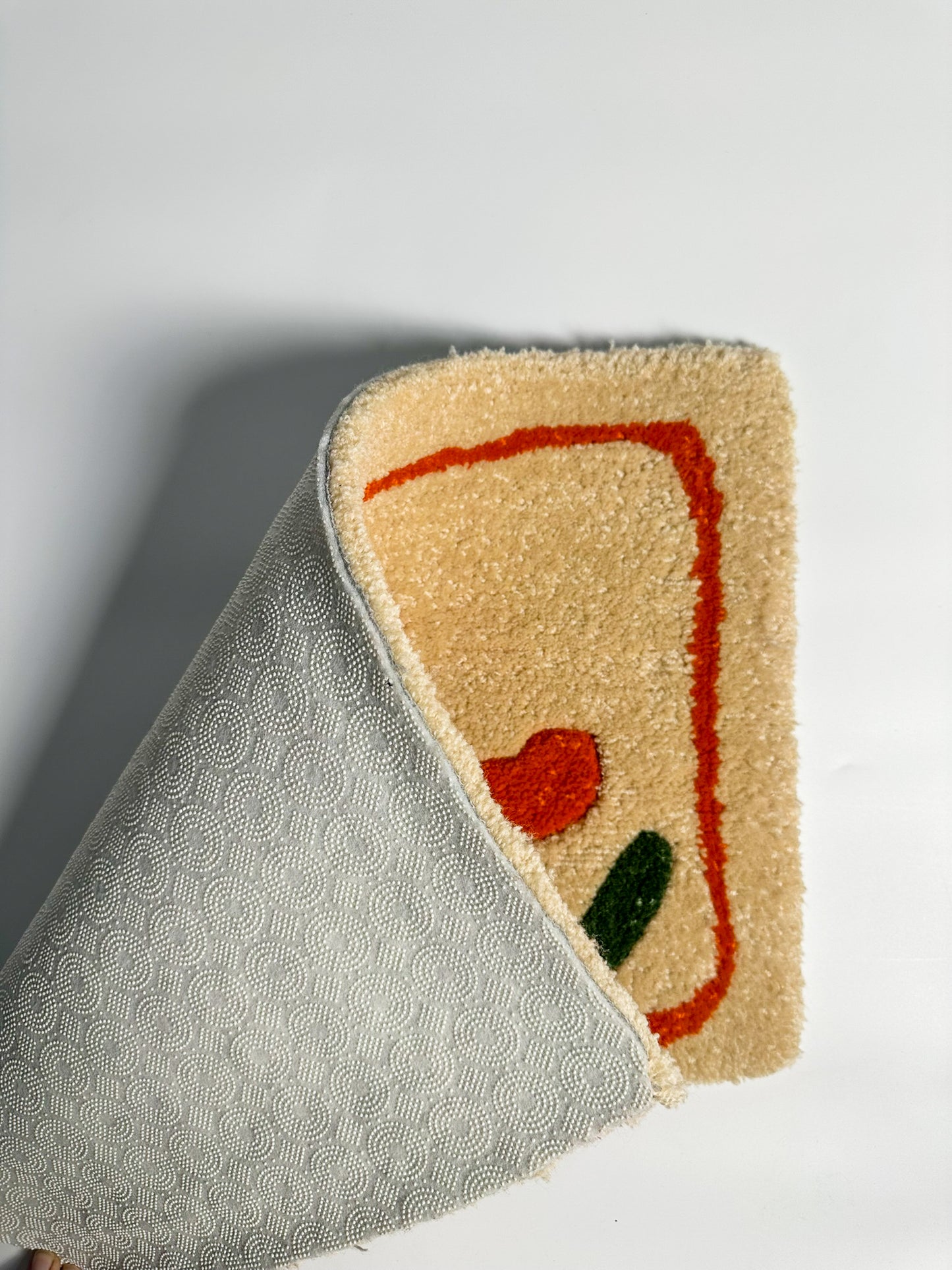 Orange Tulip Tufting Rug