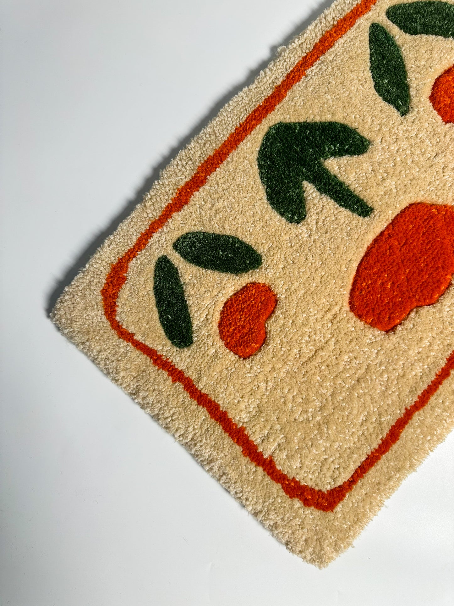 Orange Tulip Tufting Rug