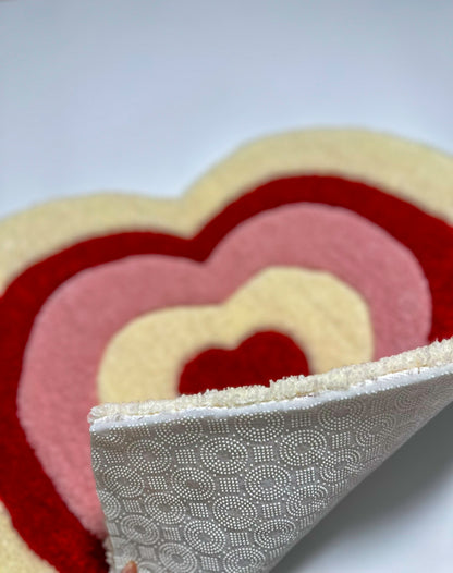 Heart Eclipse Handmade Tufting Rug, Doormat