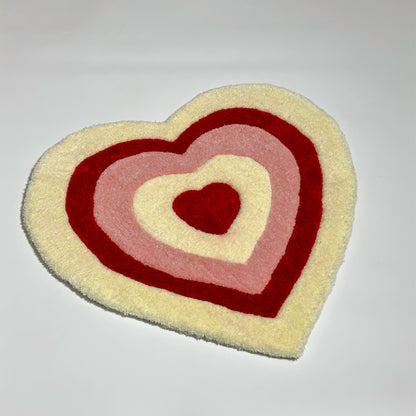 Heart Eclipse Handmade Tufting Rug, Doormat