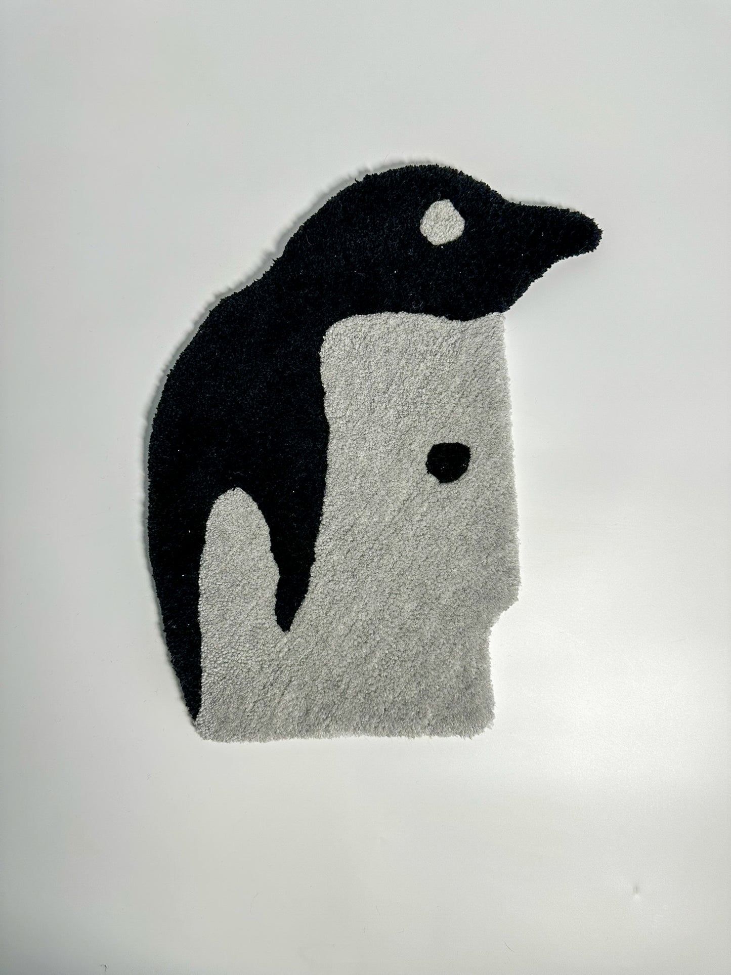 Penguin Man, Penguin-Designed Handmade Tufting Floor and Wall Rug