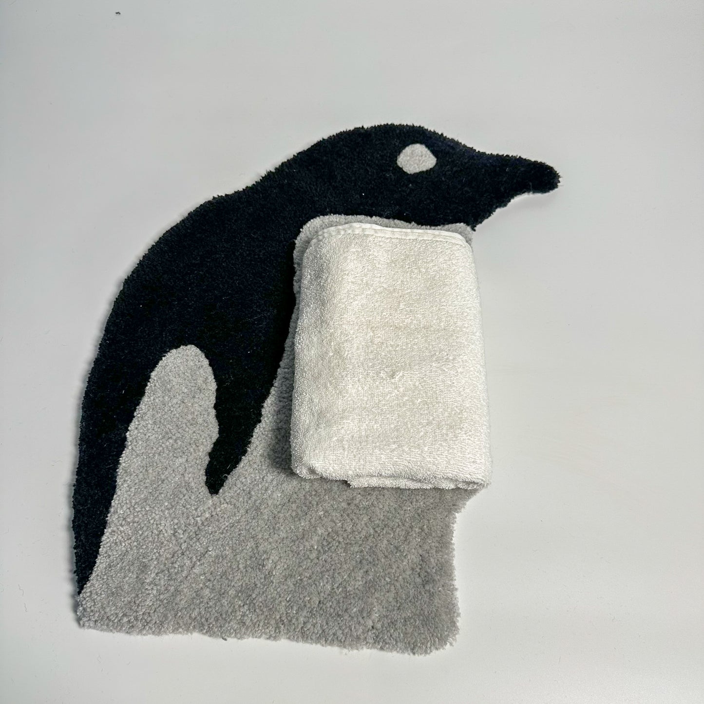 Penguin Man, Penguin-Designed Handmade Tufting Floor and Wall Rug