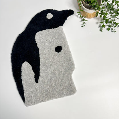 Penguin Man, Penguin-Designed Handmade Tufting Floor and Wall Rug