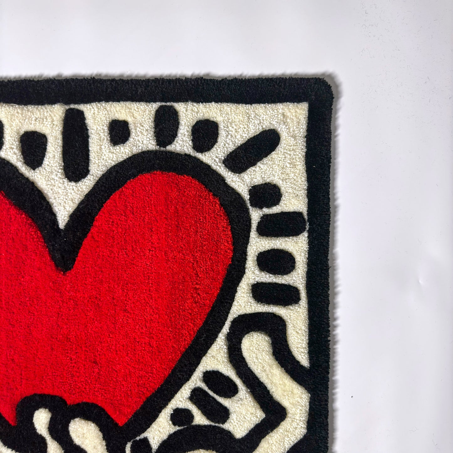 Love Ignition Handmade Tufted Rug, Non-Slip Backed Mat
