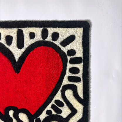 Love Ignition Handmade Tufted Rug, Non-Slip Backed Mat
