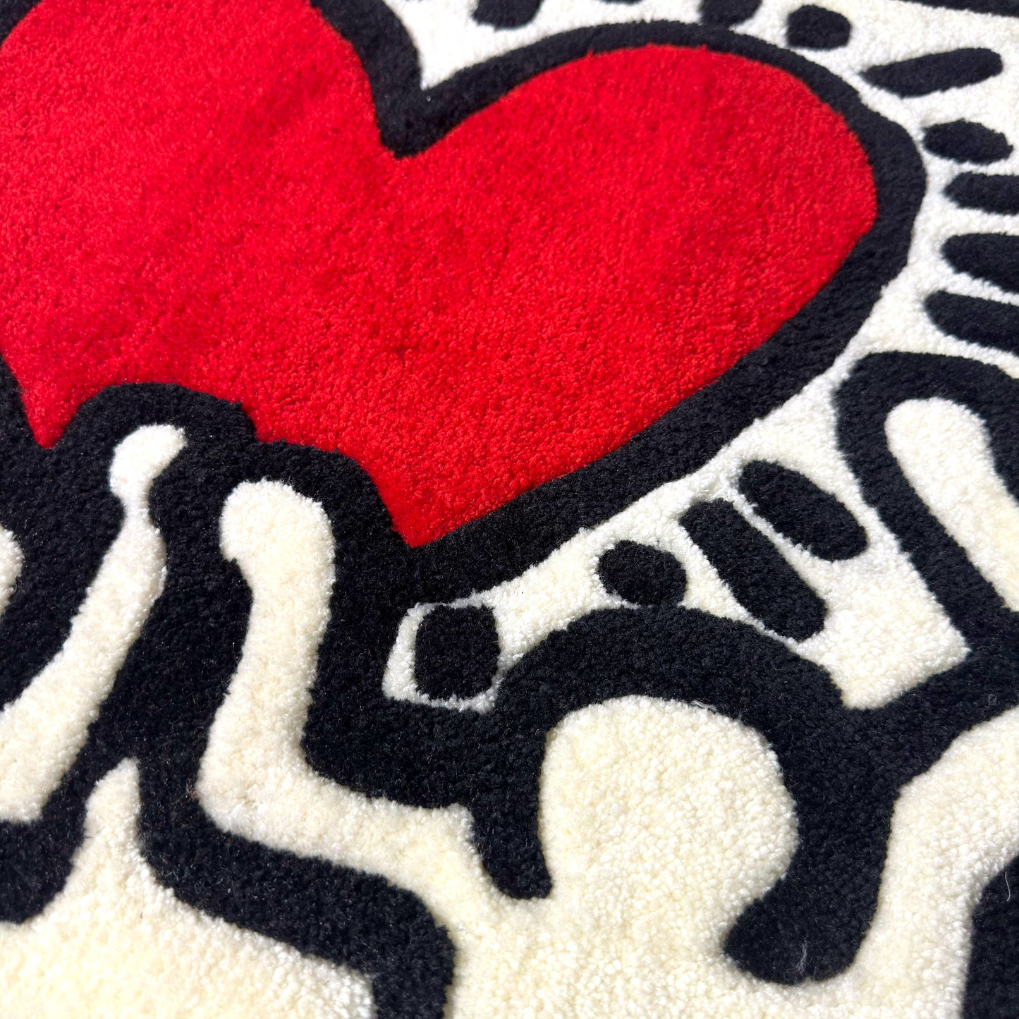 Love Ignition Handmade Tufted Rug, Non-Slip Backed Mat
