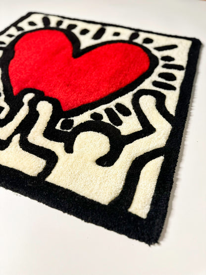 Love Ignition Handmade Tufted Rug, Non-Slip Backed Mat
